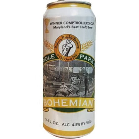 PEABODY - OLD ORIOLE PARK - 4.5 % LAGER - 4 / 6C 16oz