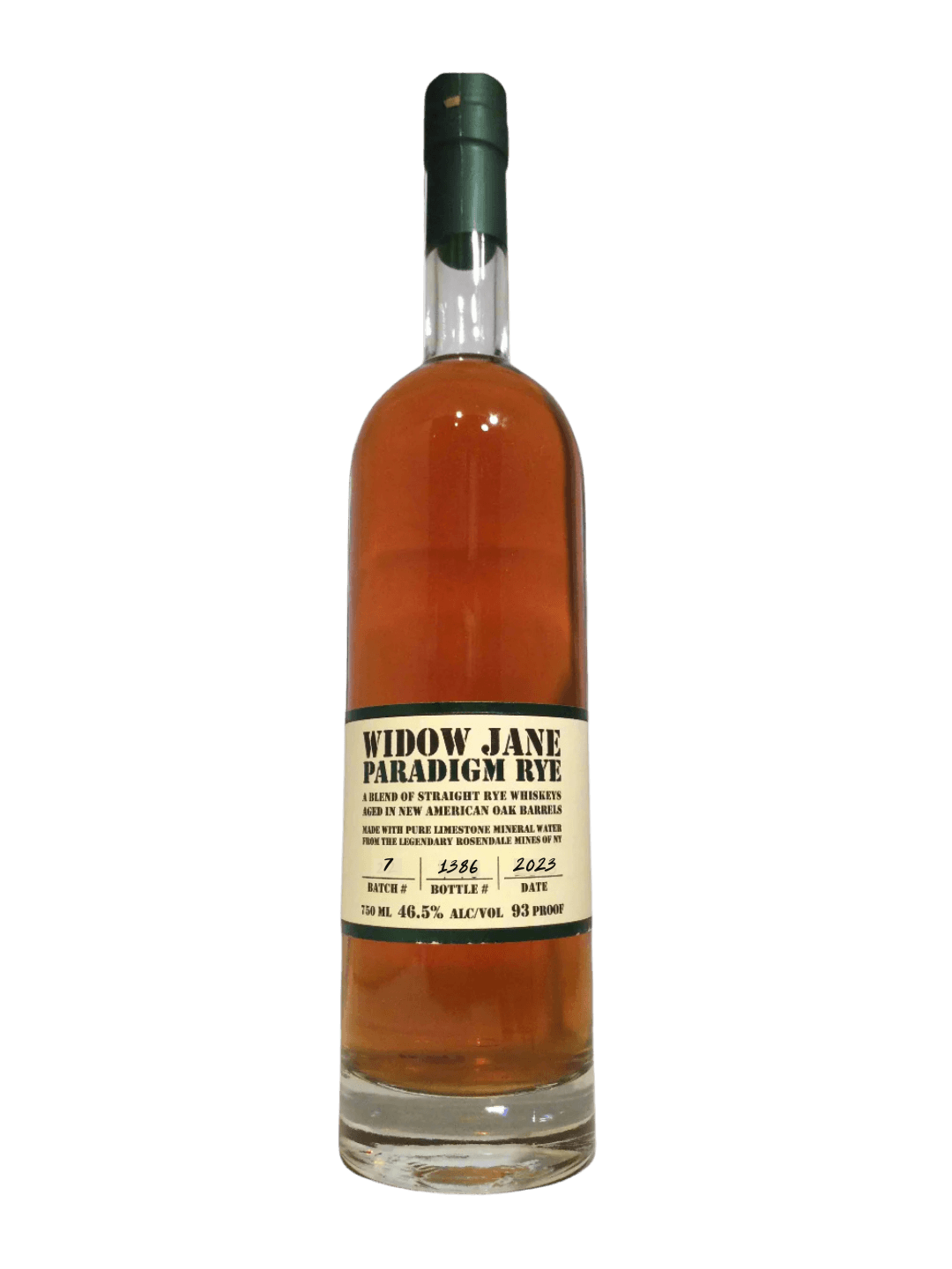 WIDOW JANE-PARADIGM RYE 750ML