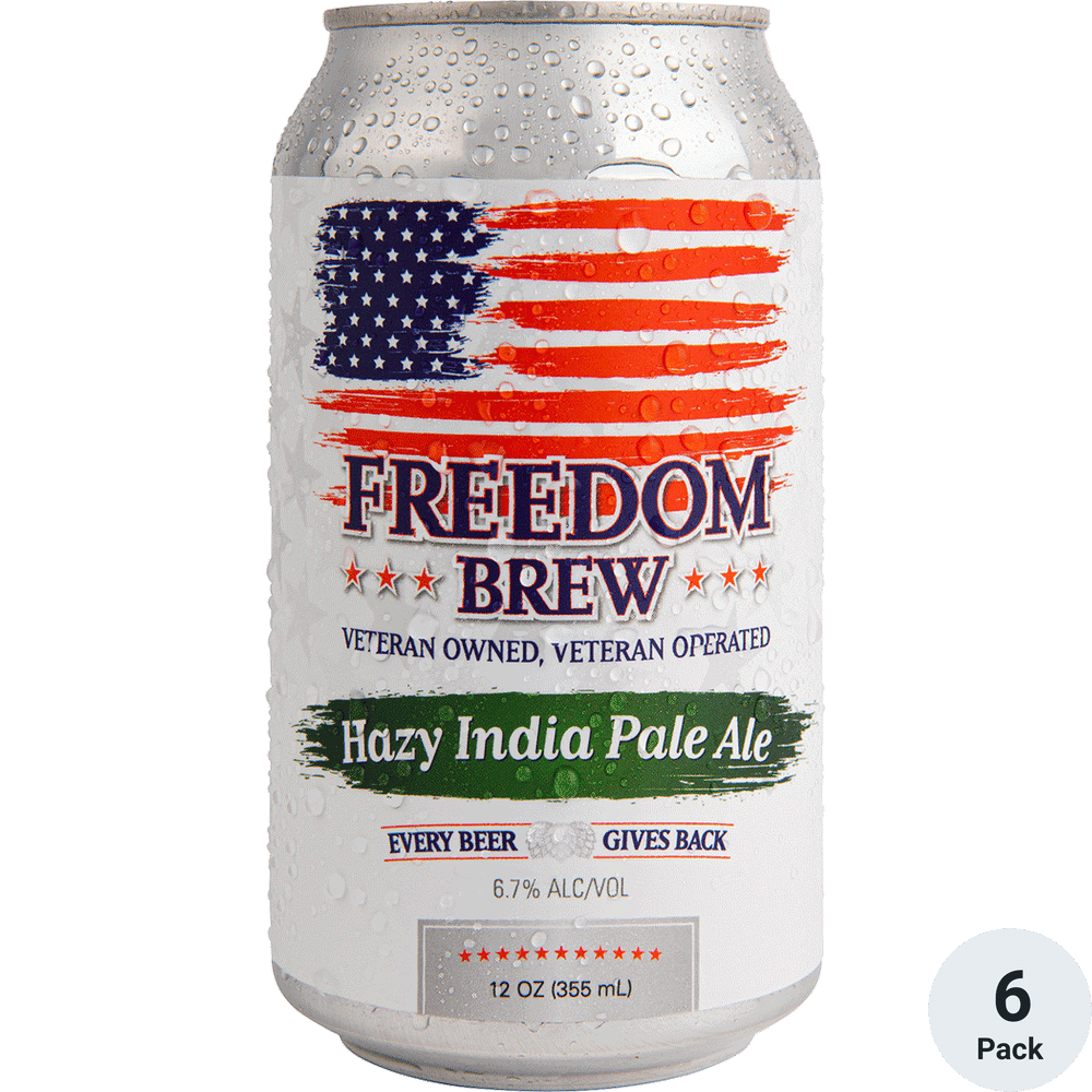 Freedom Brew Hazy IPA 6pk Cans