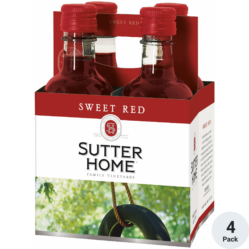 Sutter Home 4pk Sweet Red 187ml