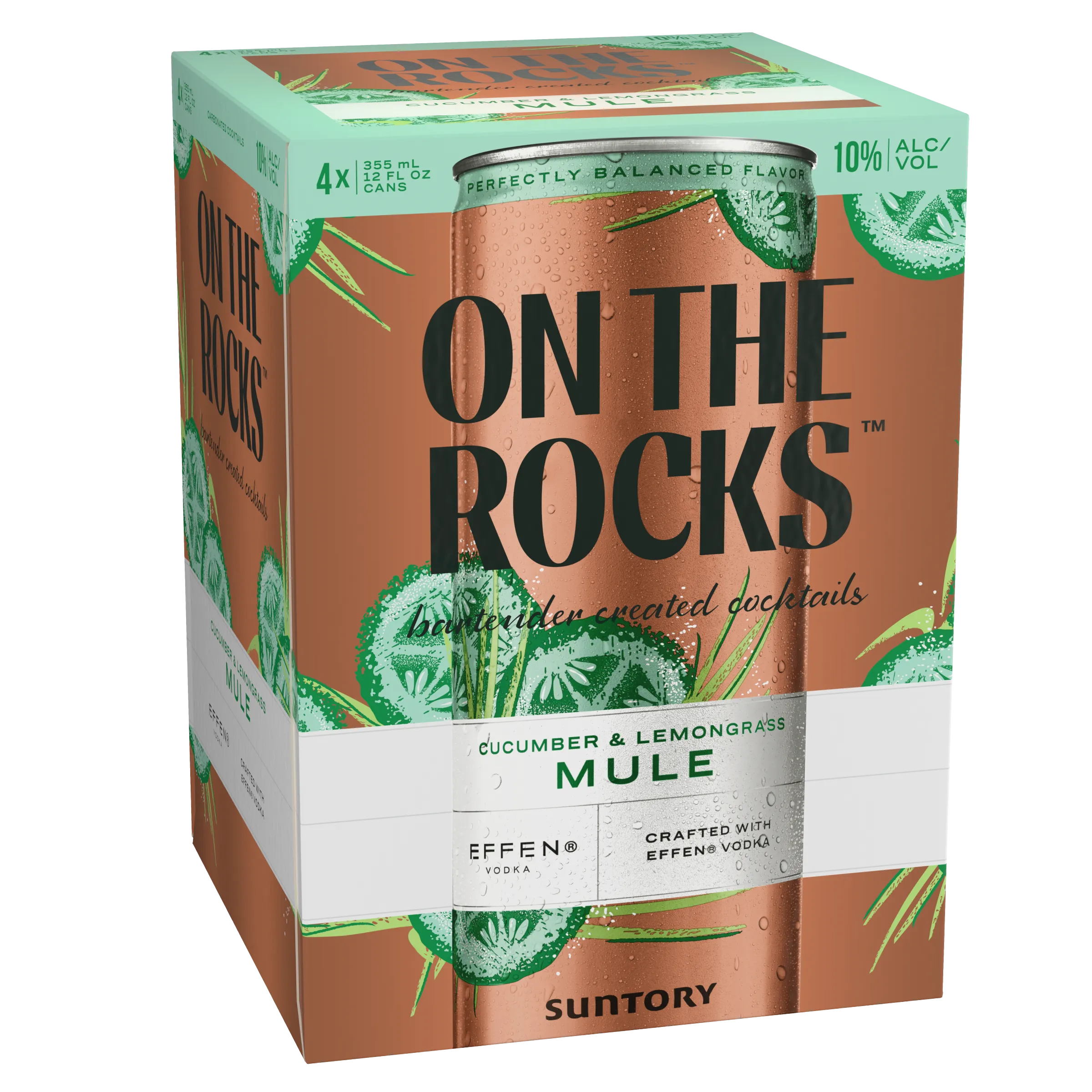 On The Rocks Cucumber Lemongrass Mule 4pk