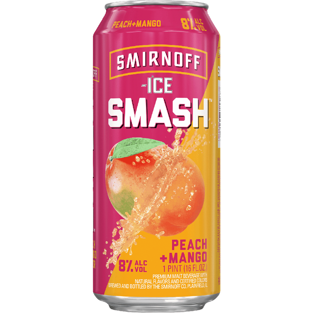 Smirnoff ICE Smash Peach Mango 24oz