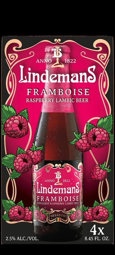 Lindemans Framboise Raspberry Lambic 4pk 8.45 Fz