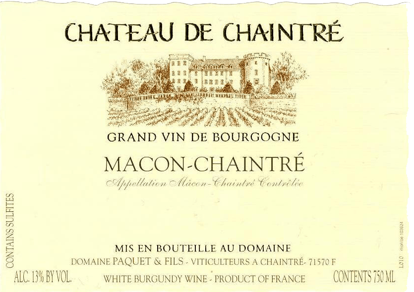 JEAN PAUL PAQUET-CHATEAU CHAINTRE 750ML