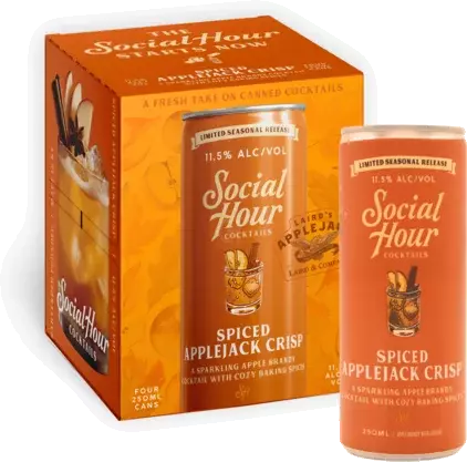 Social Hour Spiced Applejack Crisp 4pk 250ml