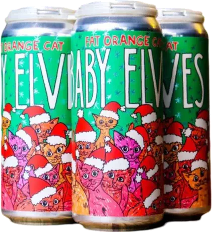 Fat Orange Cat Baby Elves Double IPA Fat Orange Cat Brew Co
