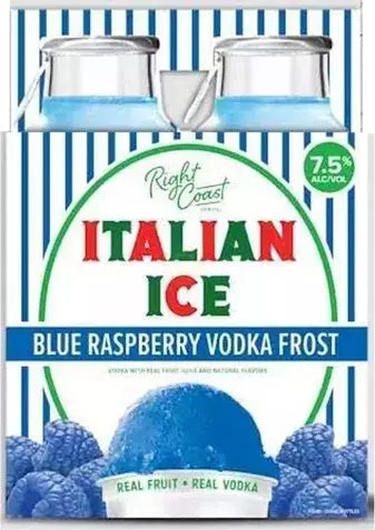 Right Coast Italian Ice Blue Raspberry 4pk