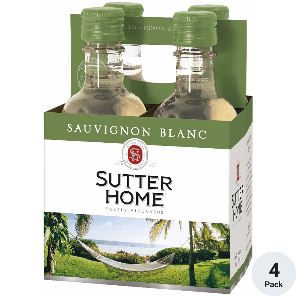 SUTTER HOME 4PK SAUVIGNON BLANC 187ML